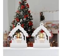Set di stampi in silicone per presepe 3D, per decorazioni da tavolo, per candele fai da te, artigianato, decorazione per la casa