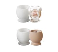 Set di stampi multiuso in silicone robusto per calici per candela, portatili, per resina, gesso, forniture artigianali di dimensioni assortite