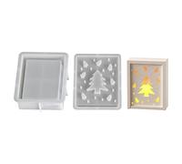 Set di stampi per biscotti in silicone di alta qualità con fiocco di neve, renna, motivo angelico, design facile da pulire, stampi per decorazioni natalizie