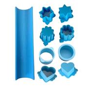 Set di stampi per cake pop, stampi da forno per cucina, forme rotonde e lunghe, leggere, compatte, portatili, per dessert, per casa, hobby, attività divertenti, blu