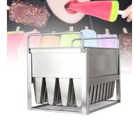 Set di stampi per ghiaccioli, 40 stampi in acciaio inox con 100 bastoncini, per cucina di casa e pasticceria