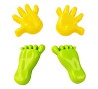 Set di stampi per sabbia, giocattolo per scolpire impronte di mani e piedi | Gioco interattivo fantasioso | Parco party in cortile, divertente attività di sviluppo incoraggia le abilità di coordinamento