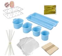 Set di stampi per torte e cake pop, kit completo da forno, stampi per torte per cucina di casa e preparazione di dolcetti per feste (8, blu)