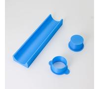 Set di stampi rotondi in plastica per biscotti e cake pop, include vassoio da 22,9 cm, taglierino, spintore per cuocere in casa, feste, dessert nuziali, regali di festa