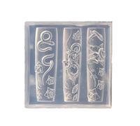 Set di stampi versatili in silicone per nail art con design a fiori di rosa, ideali per artigianato e creazione di gioielli in silicone