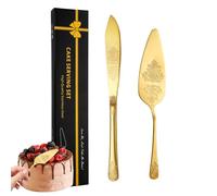 Set di stampini per torta in acciaio inossidabile, set di taglio per torta nuziale, Taglierina decorativa per nuziale e spatola per, Durevole set da taglio per torte con impugnatura ergono