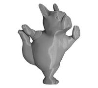 Set di statua per yoga, con stampa 3D, divertente yoga, pose, per alleviare lo stress sulla scrivania, decorazione per gli amanti dei cani, yoga e casa, regalo unico