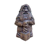 Set di statue pagane norrene, statua vichinga in resina, arte in resina, decorazione in resina per interni ed esterni, 10 × 3,5 cm