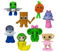 Set di statuette Italian Brainrot, Tung Tung Sahur, Tralalero Tralala, Ballerina Cappuccina, statuette meme, giocattolo, decorazioni da tavolo da collezione (S-051)