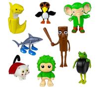 Set di statuette Italian Brainrot, Tung Tung Sahur, Tralalero Tralala, Ballerina Cappuccina, statuette meme, giocattolo, decorazioni da tavolo da collezione (Z)