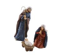 Set di Statuette per presepe Classico, sculture in Resina del Santo Padre, della Madre e del Bambino, Ornamenti, Esposizione da Tavolo per Le Feste, sculture da Tavolo della Sacra Famiglia