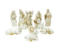 Set di statuette per presepe da 11 pezzi - personaggi per interni - figure religiose decorazione per bambini chiesa festa prato giardino porta esposizione