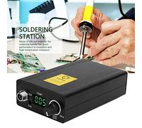 Set di Stazioni di Saldatura del Display Digitale, Manico in Silicone, Punta di Ferro di Alta qualità, Set di Strumenti di Saldatura Completa, con Punta Scambiabile per Uso (Plug