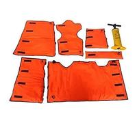 Set di stecche pneumatiche portatili per il primo soccorso, stecca gonfiabile in PVC con pompa per l'immobilizzazione di fratture ossee, a combinazione multipla, kit di pronto soccorso per