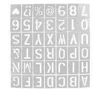 Set di stencil con spray di lettere colorate da 42 pezzi per fai da te e decorazioni domestiche