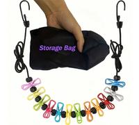 Set di stendibiancheria retrattile portatile, include 12 mollette, adatto per l'asciugatura in casa e il campeggio all'aperto, accessori per stendibiancheria Corda da 1,8 metri + 10 moschettoni di col