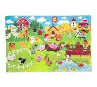 Set di storie in feltro, lavagna in feltro con animali da fattoria da 41x30 pollici per bambini piccoli, attività di apprendimento precoce in feltro per bambini piccoli, lavagna in feltro sospesa inte
