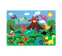 Set di storie in feltro - Set di quadri in flanella, attività da parete educativa per bambini | Gioco di racconti sugli animali domestici, storyboard di risveglio con dinosauri imprimabl