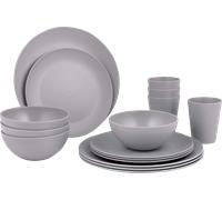 Set di stoviglie bo-camp renew in rpet riciclato 16 pezzi