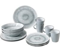 Brunner set stoviglie in melamina Lunch Box Pearl 16pz Grigio