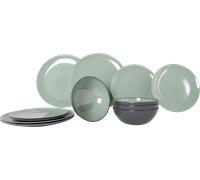 Set di stoviglie gimex vivid line 12 pezzi verde