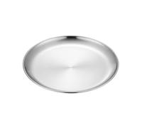 Set di stoviglie in acciaio inox, resistenti al calore, per campeggio e picnic, piatti da portata e ciotole riutilizzabili (14 cm)