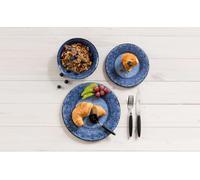 Set di stoviglie in melamina gimex stone line 12 pezzi azzurre