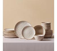 Set di stoviglie Karaca Aria Reactive per 6 persone, 24 pezzi, Beige, Servizio da tavola, Unicità in primo piano, Colori naturali, Materiale di alta qualità, Pulibile e resistente