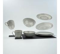 Set di stoviglie magnetiche in porcellana silwy 11 pezzi per 2 persone ash
