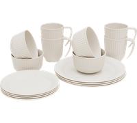 Outwell - Delish 4 Person Dinner Set - Set stoviglie beige/bianco