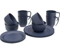 Outwell - Delish 4 Person Dinner Set - Set stoviglie blu