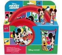 SET DI STOVIGLIE PER BAMBINI DA 5 PEZZI. PIATTO, CIOTOLA, BICCHIERE DA 260 ML E POSATE. SENZA BPA | MICKEY MOUSE BETTER TOGETHER