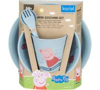 Set di stoviglie per bambini Koziol peppa pig waves at home 5 pezzi blu polvere