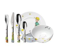 Set di stoviglie per bambini WMF Il Piccolo Principe, 6 pezzi - posate in acciaio inox con incisione personalizzata - posate per bambini lavabili in lavastoviglie - regalo per nascita o battesimo