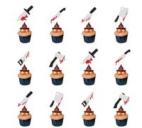 Set di stoviglie usa e getta per Halloween Horror Impronte di mani insanguinate piatti tazze tovaglioli festa di Halloween decorazione della tavola della casa forniture