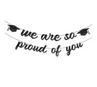 Set di striscioni di laurea vibranti e stelle filanti di lunga durata carta scintillante per cerimonie riunioni di famiglia celebrazione insegnante apprezzamento banner laurea