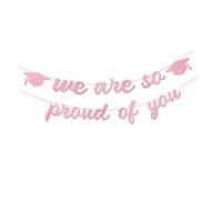 Set di striscioni e stelle filanti vibranti per laurea, carta glitterata per cerimonie, riunioni di famiglia, celebrazioni