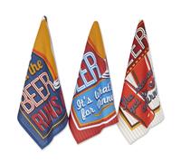 Set di strofinacci con stampe assortite DII 18x28 Retro Beer 3 pezzi