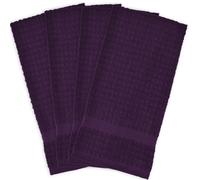 Set di strofinacci DII Waffle Terry Collection 15x26 pollici Melanzana