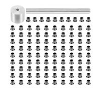 set di strumenti + 100 pezzi di rivetti e chiodi con chiodi in ottone argentato