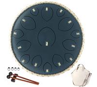 Set di strumenti a percussione per meditazione in acciaio, con borsa per il trasporto, libro musicale, mazzuole, bacchette, plettri per dita, per adulti, bambini, principianti