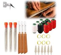Set di strumenti da cucito da 37 pezzi Set di 37 strumenti for cucire, strumenti portatili for la riparazione di aghi e fili, kit multiuso di aghi e fili, set fai da te fatto a mano(3 Set)
