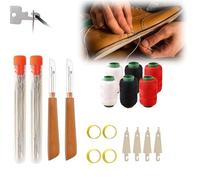 Set di strumenti da cucito da 37 pezzi Set di 37 strumenti for cucire, strumenti portatili for la riparazione di aghi e fili, kit multiuso di aghi e fili, set fai da te fatto a mano(2 Set)