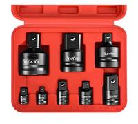 Set di strumenti di impatto 1/4 3/8 1/2 3/4 Adattatore e riduttore con conversione chiave driver custodia 8pcs