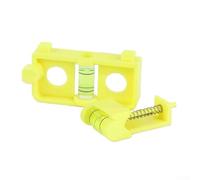 Set di strumenti di livellamento dell'arco per archi composti - Bolla rotonda per livella a bolla per allineamento di corde e vista - Kit di accordatura portatile con fiala ad alta visibilità (giallo)