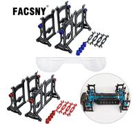 Set di strumenti di misurazione del sistema di installazione del telaio in alluminio con chiave a righello per aggiornamento 1/10 On ROAD Axial SCX10 Capra TRX4 Yikong