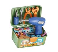 Set di strumenti di montaggio a vite per bambini fingere di giocare apprendimento precoce coordinazione sviluppo sicuro permanente in polistirolo set da gioco per la riparazione precoce apprendimento