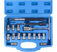 Set di strumenti di pulizia iniettori diesel, 17 pezzi, professionale