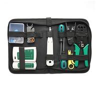 Set di strumenti di rete professionali 17 in 1, tester per cavi LAN, strumenti di riparazione fai da te, kit professionale per cavo patch per computer rj45 rj11 rj12