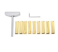 Set di Strumenti di Riparazione di Chitarra Professionale per Liutai con Inserti Caul per Chitarra per il Lavoro di Tasti di Chitarra Elettrica - Include 9 Varianti di Raggio per Uso Versatile